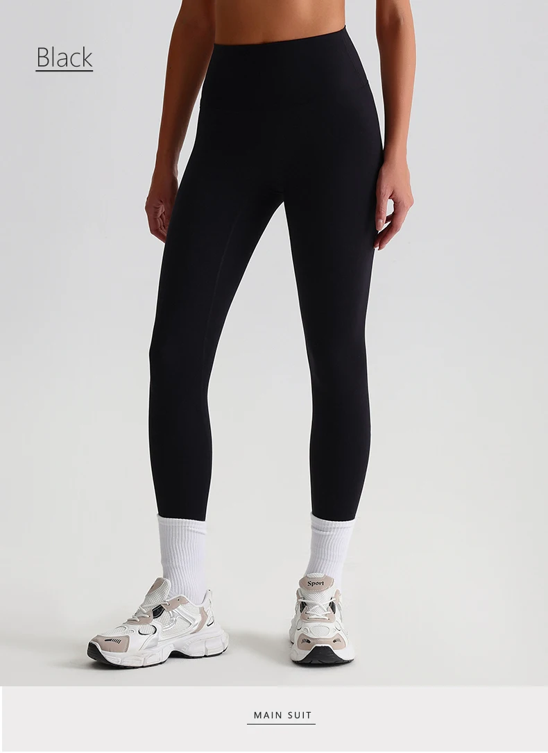 Buttery Soft Spandex Gym Tights Tummy Control Yoga Pants No Camel Toe High Waist Sport Leggings Push Up Running Pants For Women