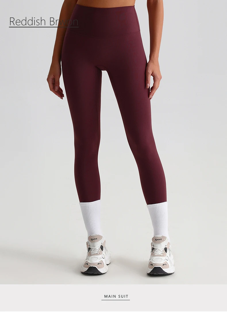 Buttery Soft Spandex Gym Tights Tummy Control Yoga Pants No Camel Toe High Waist Sport Leggings Push Up Running Pants For Women