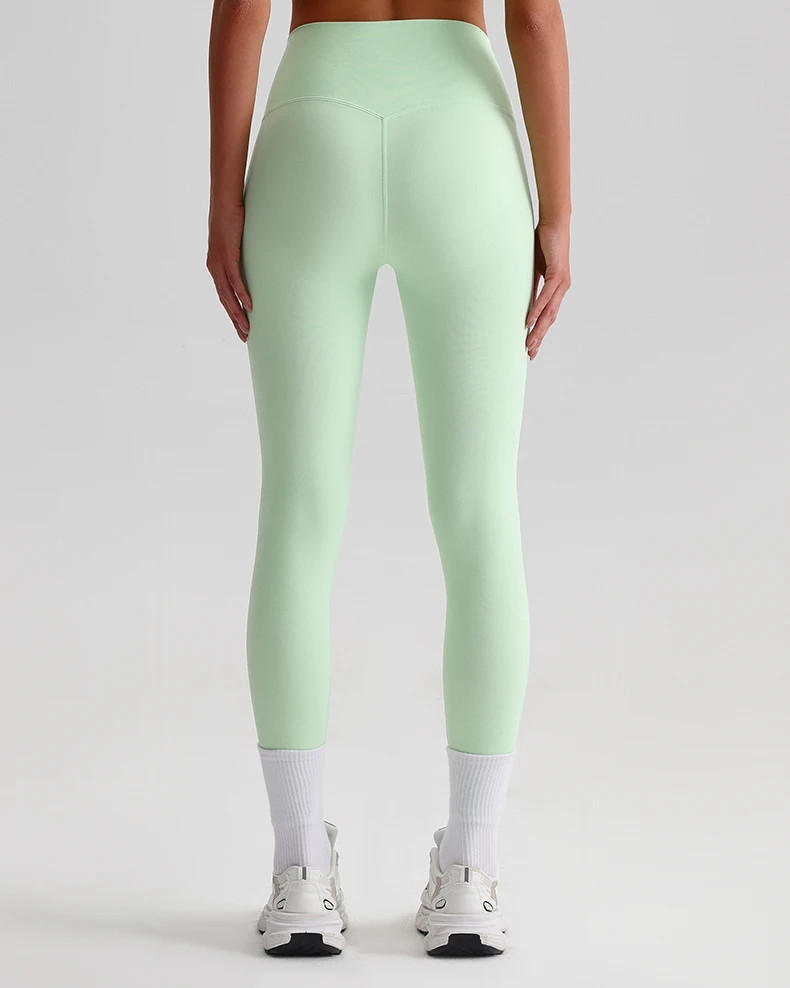 Buttery Soft Spandex Gym Tights Tummy Control Yoga Pants No Camel Toe High Waist Sport Leggings Push Up Running Pants For Women