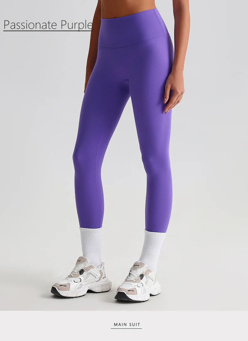Buttery Soft Spandex Gym Tights Tummy Control Yoga Pants No Camel Toe High Waist Sport Leggings Push Up Running Pants For Women
