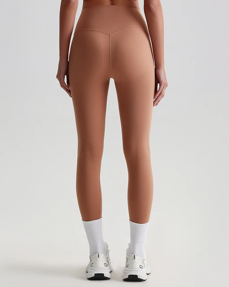 Buttery Soft Spandex Gym Tights Tummy Control Yoga Pants No Camel Toe High Waist Sport Leggings Push Up Running Pants For Women