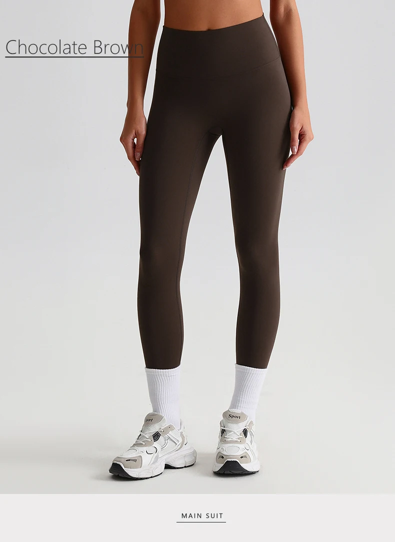 Buttery Soft Spandex Gym Tights Tummy Control Yoga Pants No Camel Toe High Waist Sport Leggings Push Up Running Pants For Women