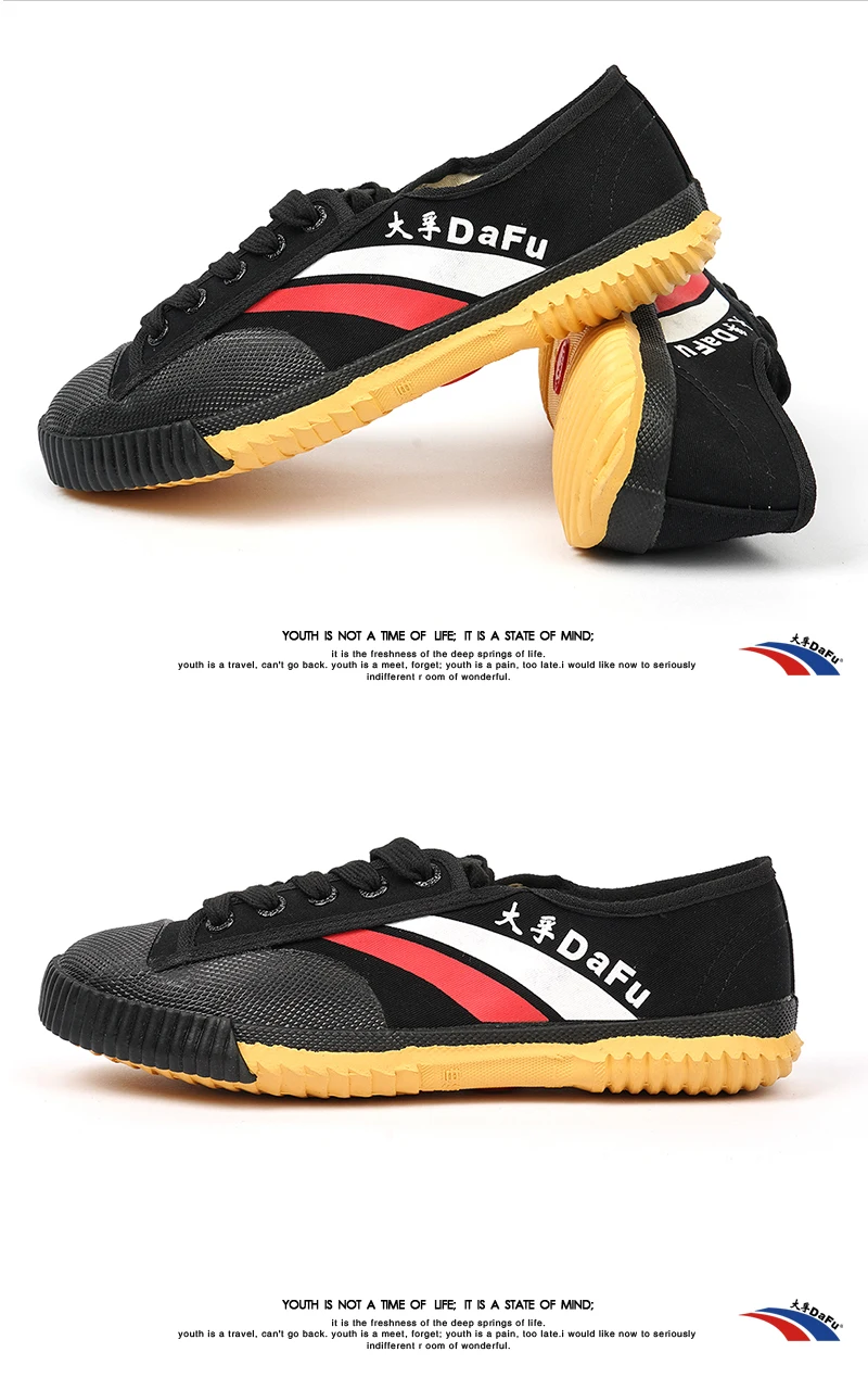 Dafu Kungfu Original Parkour Shoes Classical Training Shoes Martial Arts Sneakers White 3005