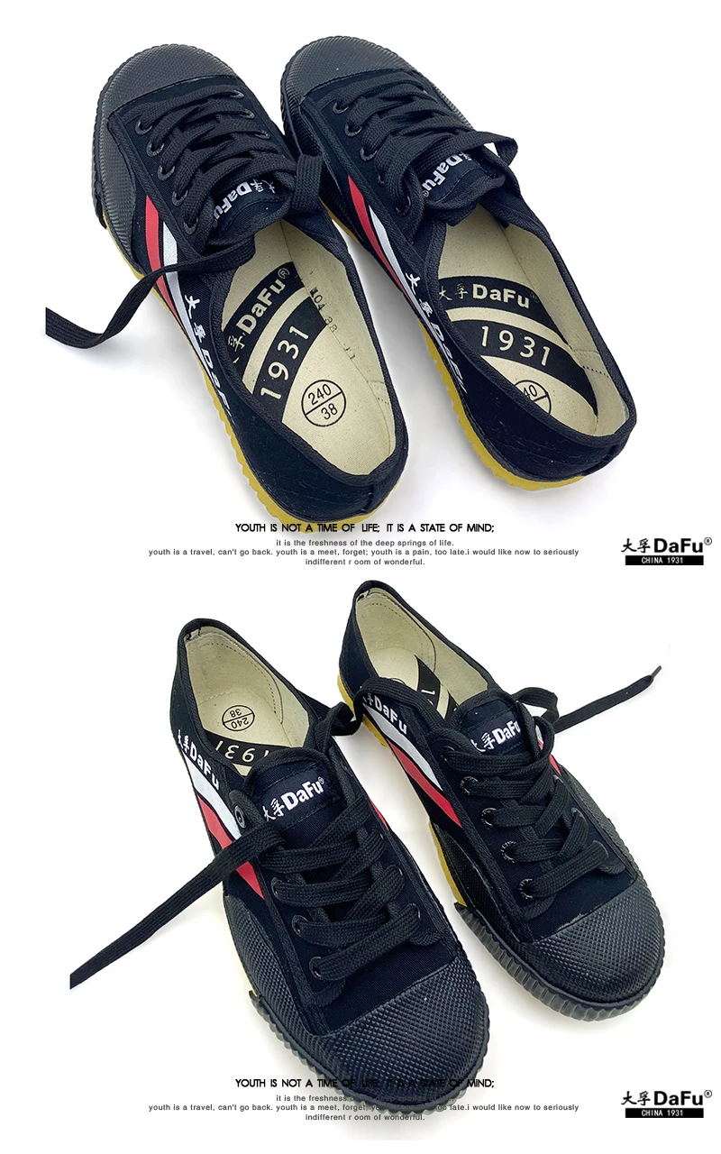 Dafu Kungfu Original Parkour Shoes Classical Training Shoes Martial Arts Sneakers White 3005