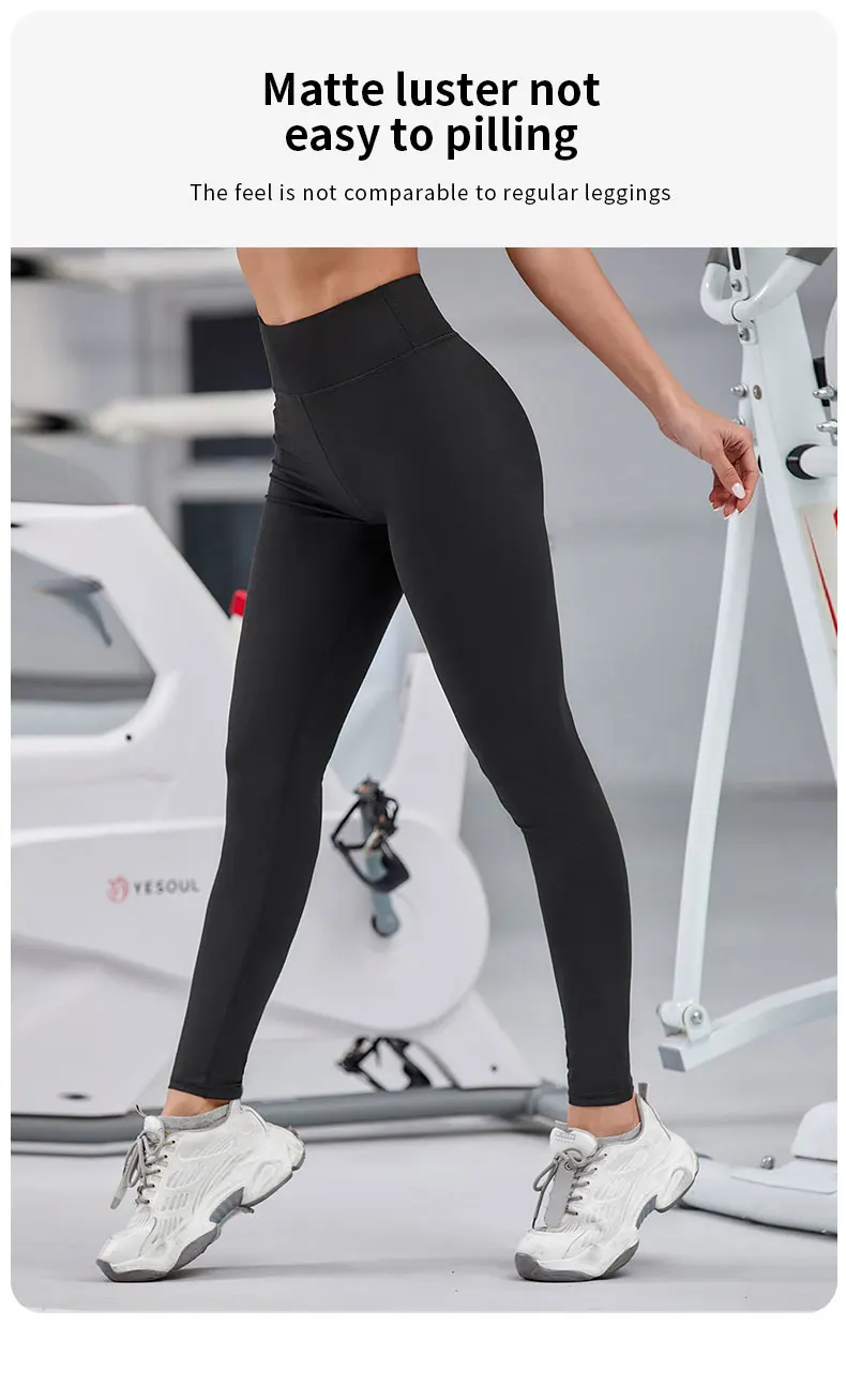 Women Sport Leggings Fitness Running High Waist Naked Feeling Push Up Yoga Pants Gym Girl Tights