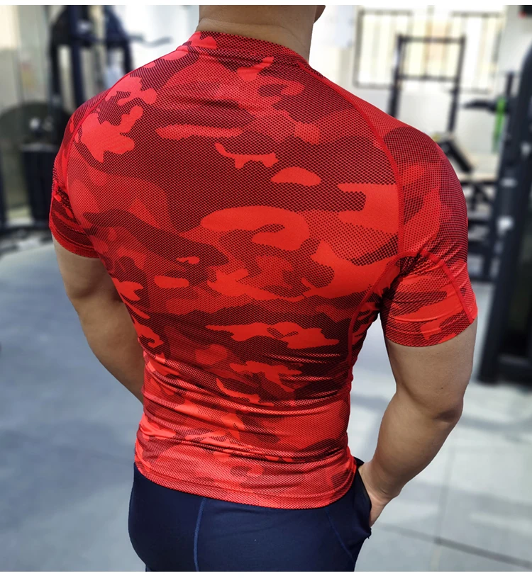 Men Compression T-shirt Male Sporting Skinny Tee Shirt Homme Gyms Running Tight Sweatshirts Fitness Sports Rashguard Plus Size