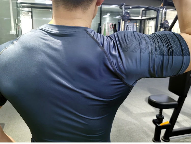 Men Compression T-shirt Male Sporting Skinny Tee Shirt Homme Gyms Running Tight Sweatshirts Fitness Sports Rashguard Plus Size