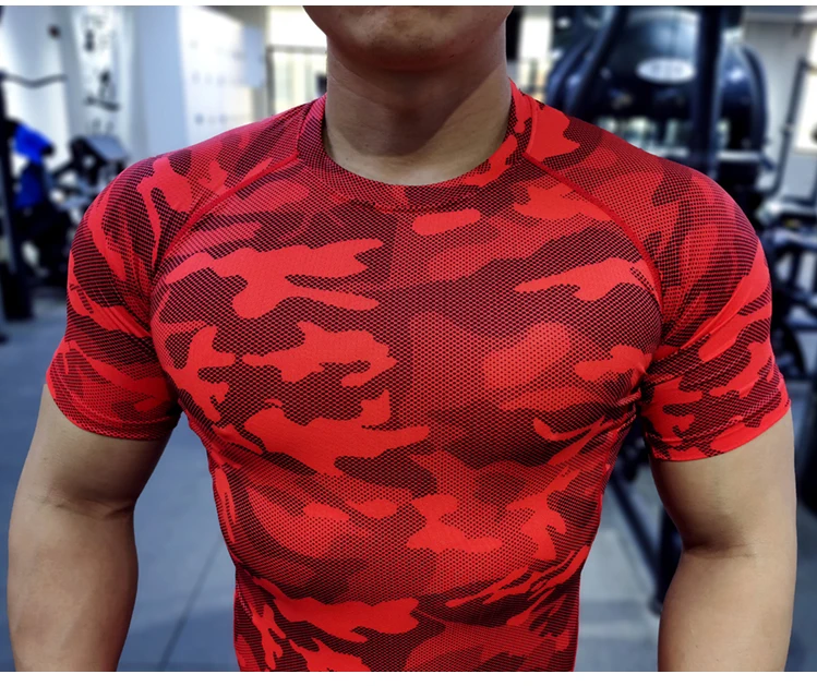 Men Compression T-shirt Male Sporting Skinny Tee Shirt Homme Gyms Running Tight Sweatshirts Fitness Sports Rashguard Plus Size
