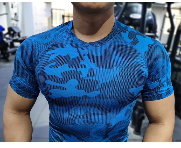 Men Compression T-shirt Male Sporting Skinny Tee Shirt Homme Gyms Running Tight Sweatshirts Fitness Sports Rashguard Plus Size