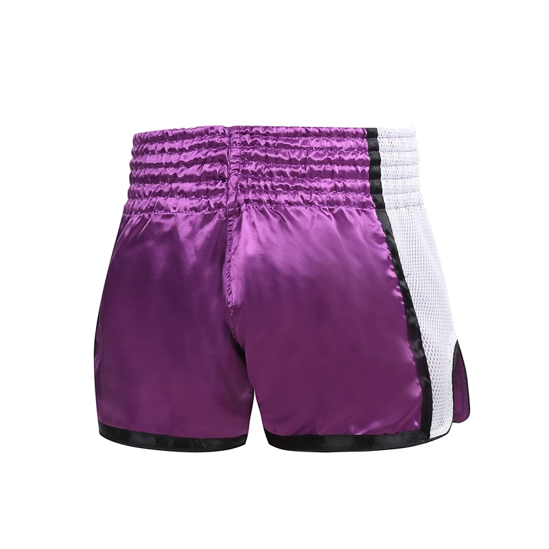 Muay Thai Shorts Men Women Kids Pink Boxing Training Kickboxing Pants Breathable MMA Shorts Combat Martial Arts Fight Clothing