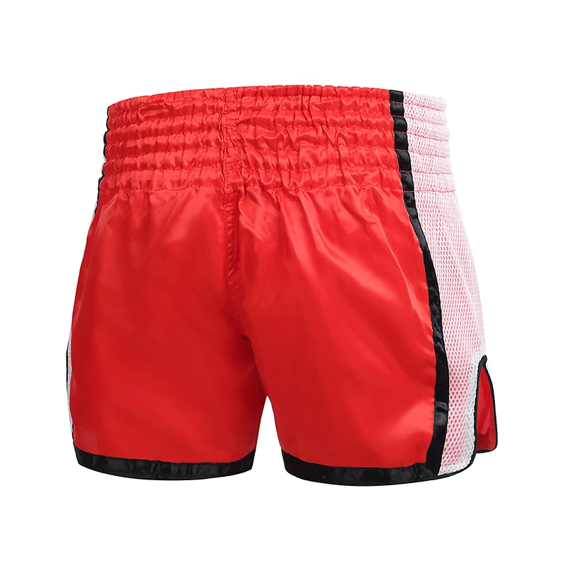 Muay Thai Shorts Men Women Kids Pink Boxing Training Kickboxing Pants Breathable MMA Shorts Combat Martial Arts Fight Clothing