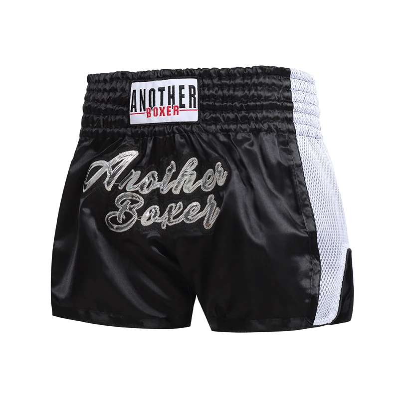 Muay Thai Shorts Men Women Kids Pink Boxing Training Kickboxing Pants Breathable MMA Shorts Combat Martial Arts Fight Clothing
