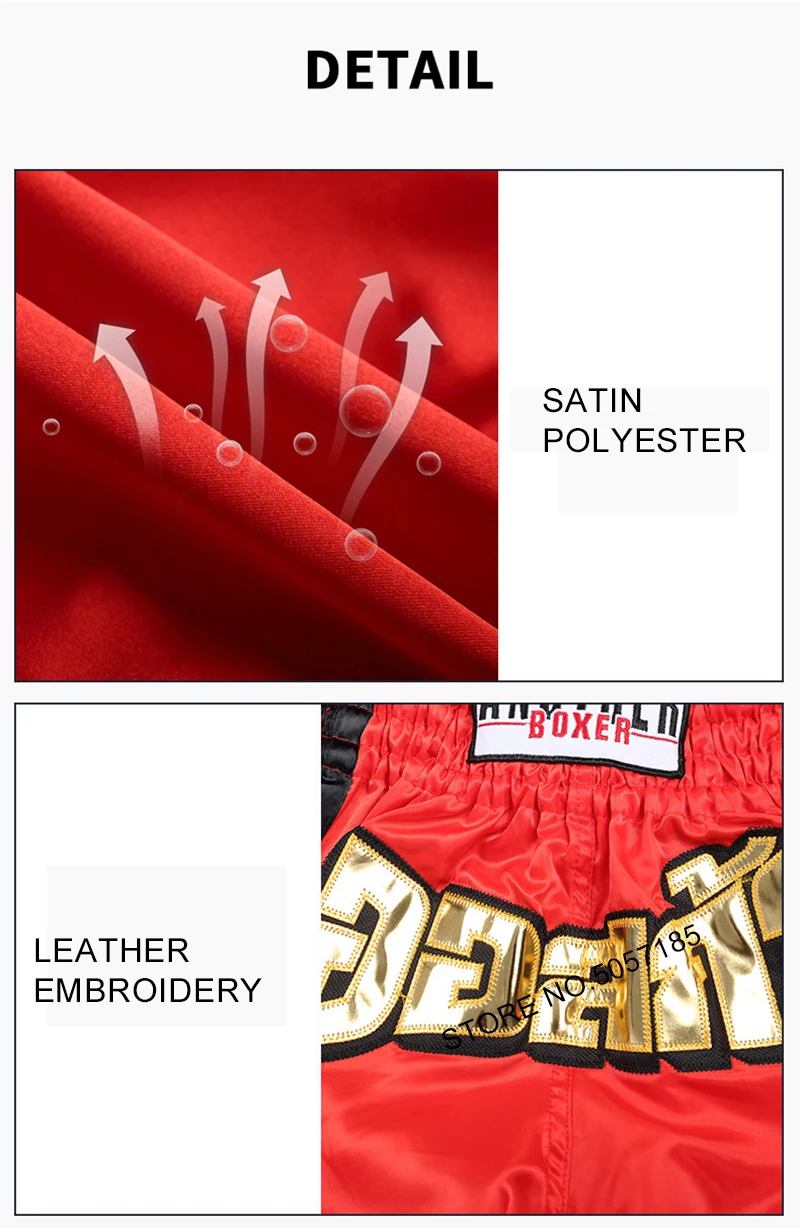 Muay Thai Shorts Men Women Kids Pink Boxing Training Kickboxing Pants Breathable MMA Shorts Combat Martial Arts Fight Clothing