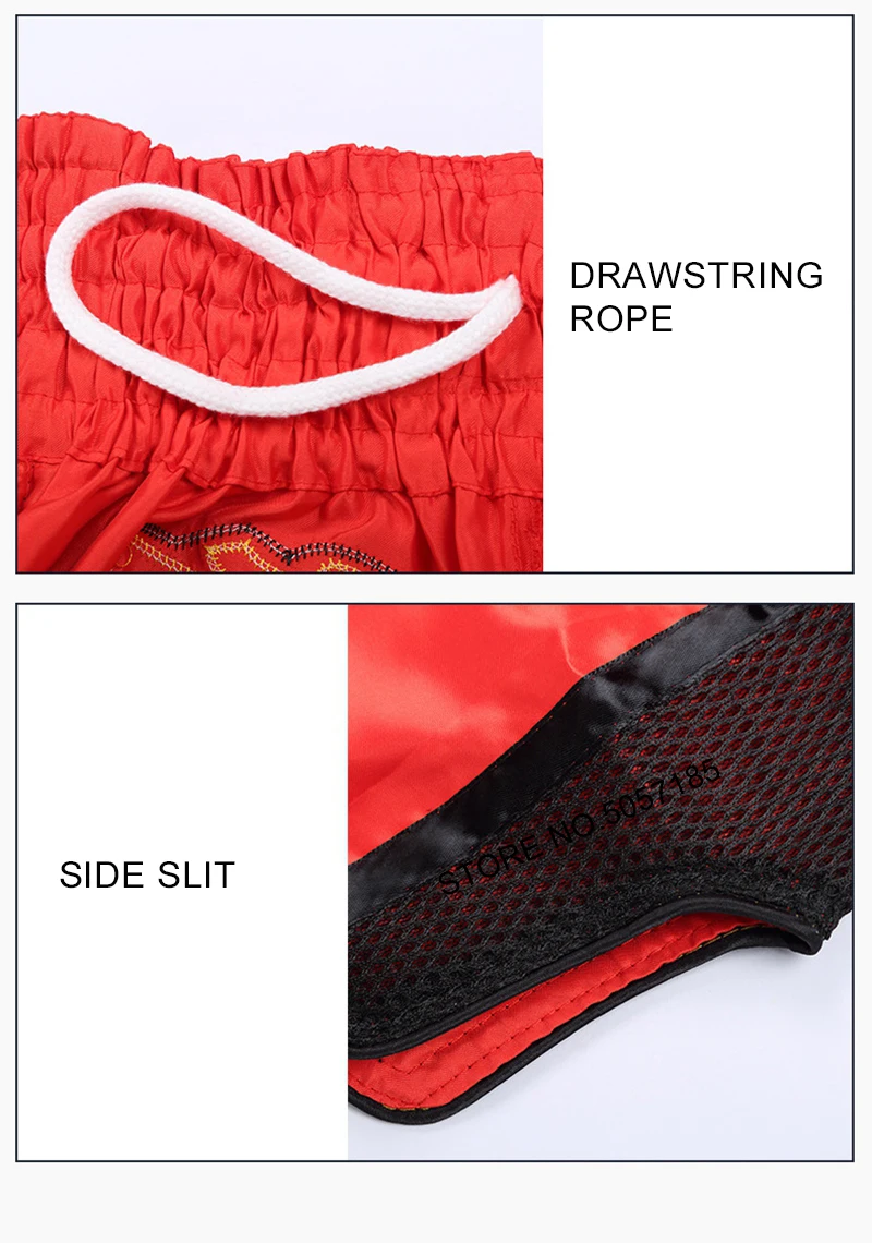 Muay Thai Shorts Men Women Kids Pink Boxing Training Kickboxing Pants Breathable MMA Shorts Combat Martial Arts Fight Clothing