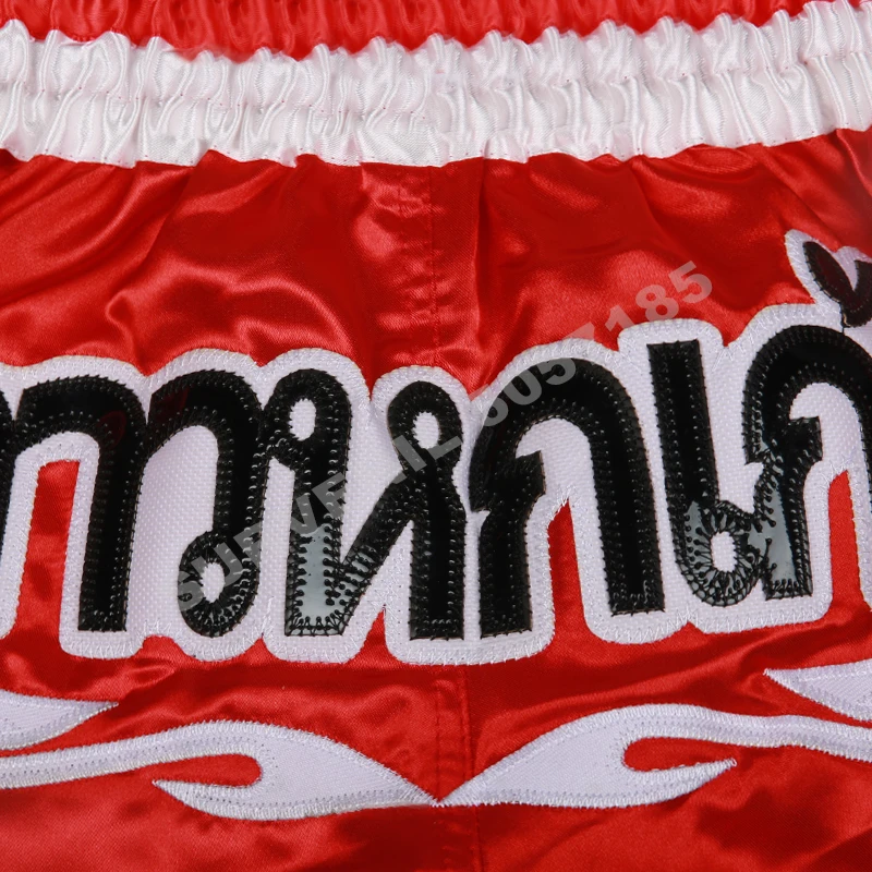 Muay Thai Shorts Men Women Kids Pink Boxing Training Kickboxing Pants Breathable MMA Shorts Combat Martial Arts Fight Clothing