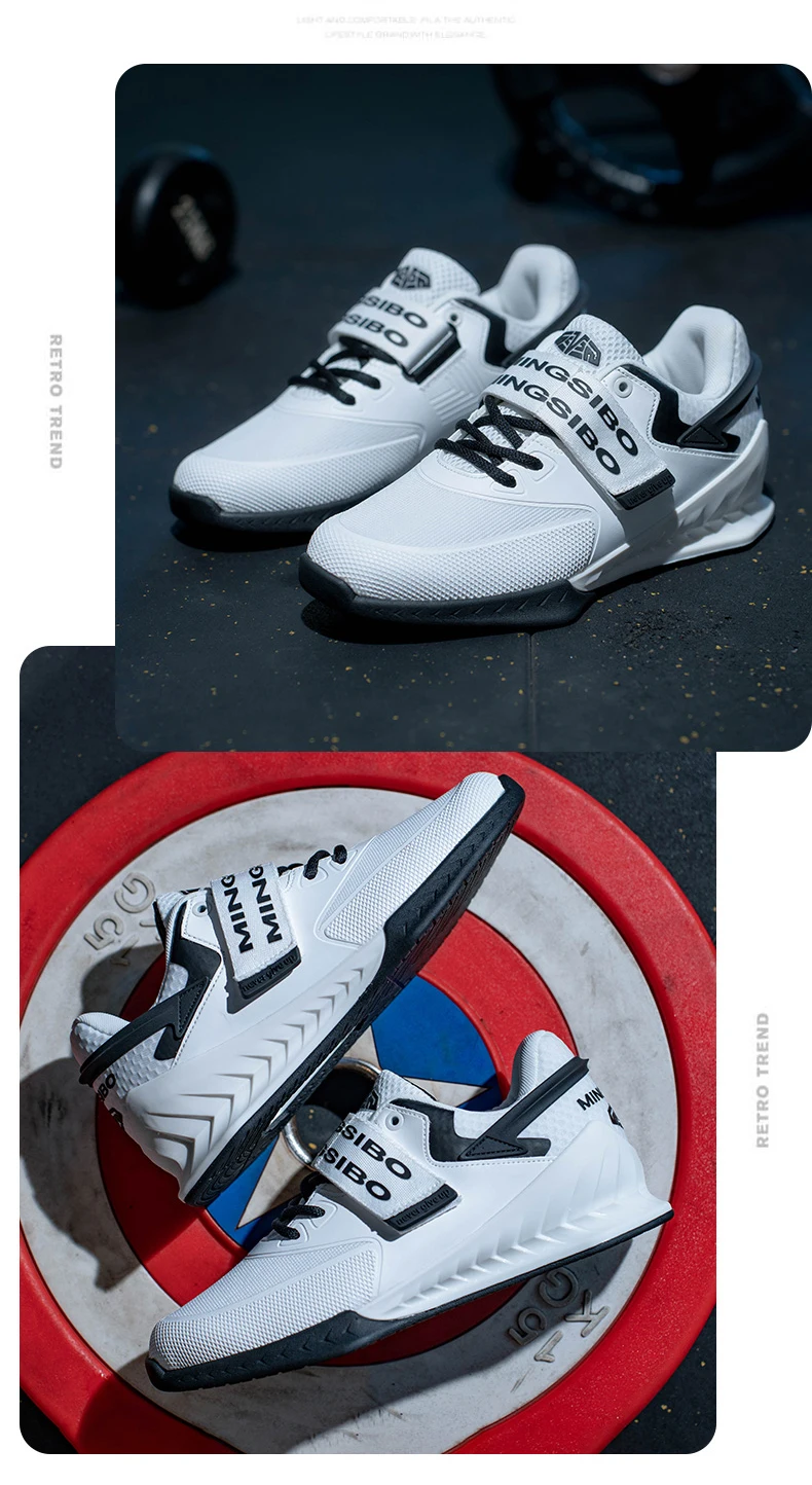 Men Professional Weightlifting Shoes Women Gym Squat Boots Deadlift Non Slip Shoes High-Quality Sports Brand Training Sneakers