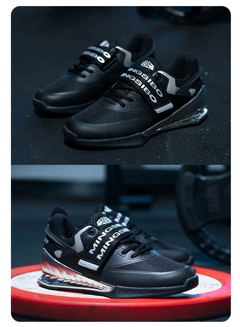 Men Professional Weightlifting Shoes Women Gym Squat Boots Deadlift Non Slip Shoes High-Quality Sports Brand Training Sneakers