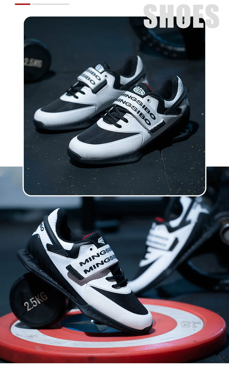 Men Professional Weightlifting Shoes Women Gym Squat Boots Deadlift Non Slip Shoes High-Quality Sports Brand Training Sneakers