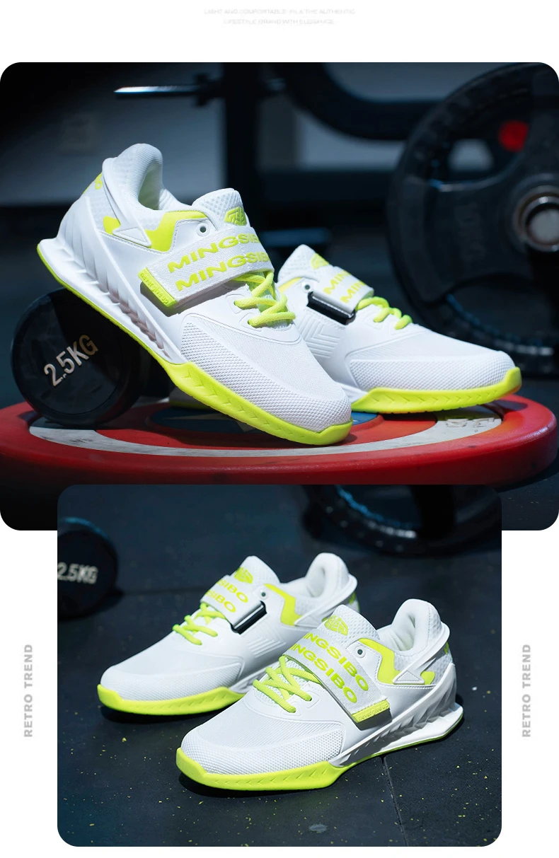 Men Professional Weightlifting Shoes Women Gym Squat Boots Deadlift Non Slip Shoes High-Quality Sports Brand Training Sneakers