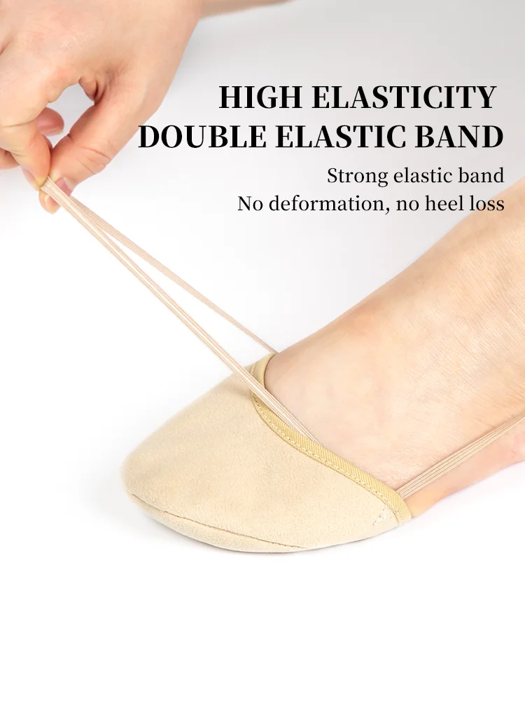Dynadans New Professional Rhythmic Gymnastics Shoes Women's Half Foot Shoes Children's Suede Half Foot Dance Toe Shoes