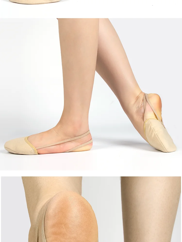 Dynadans New Professional Rhythmic Gymnastics Shoes Women's Half Foot Shoes Children's Suede Half Foot Dance Toe Shoes