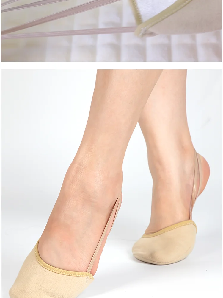 Dynadans New Professional Rhythmic Gymnastics Shoes Women's Half Foot Shoes Children's Suede Half Foot Dance Toe Shoes