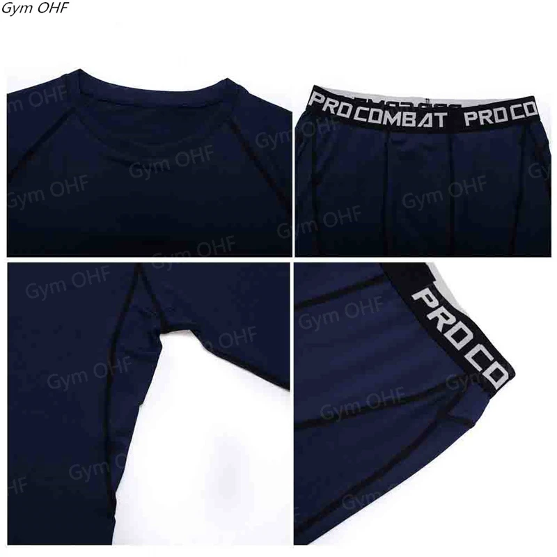 Rashguard Men's Compression Tight Pants Fitness Sport Running Leggings Men Anime Guts Gym Athletic Quick Dry Trousers Men