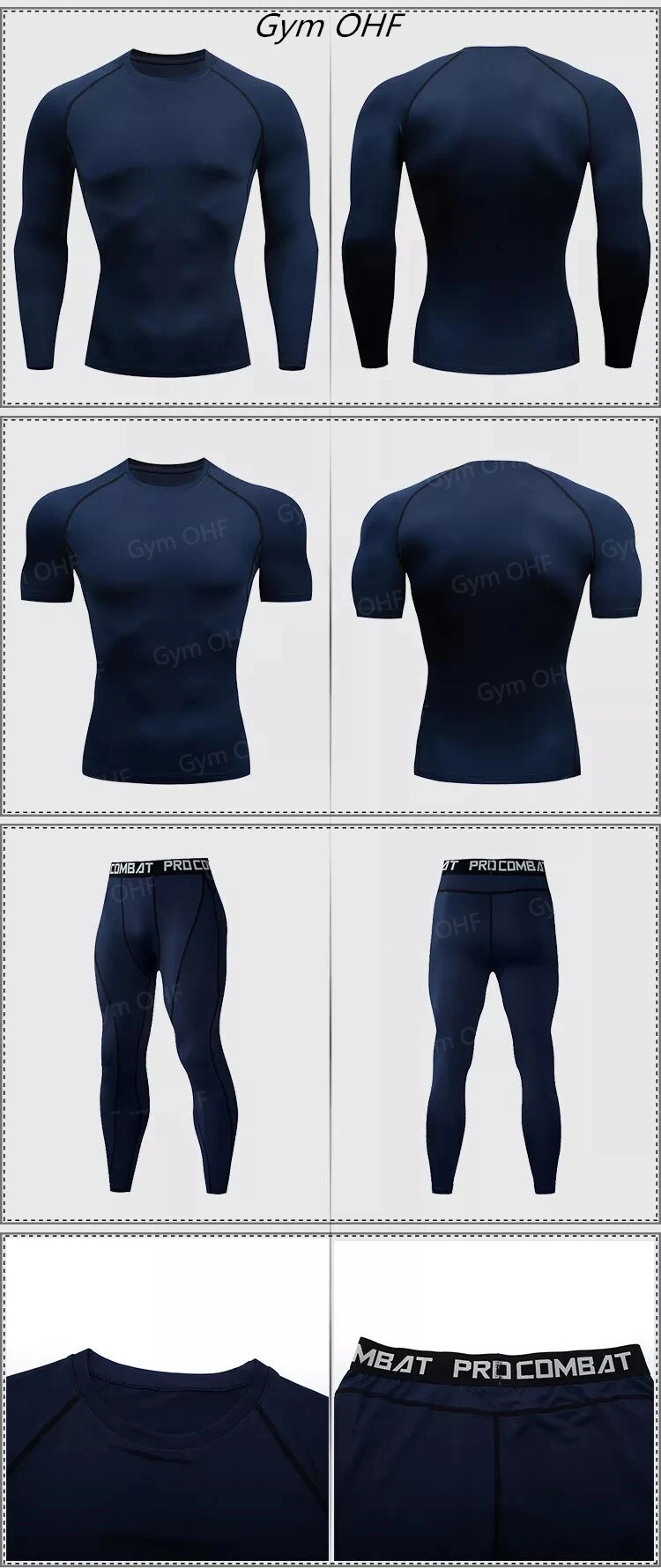 Rashguard Men's Compression Tight Pants Fitness Sport Running Leggings Men Anime Guts Gym Athletic Quick Dry Trousers Men