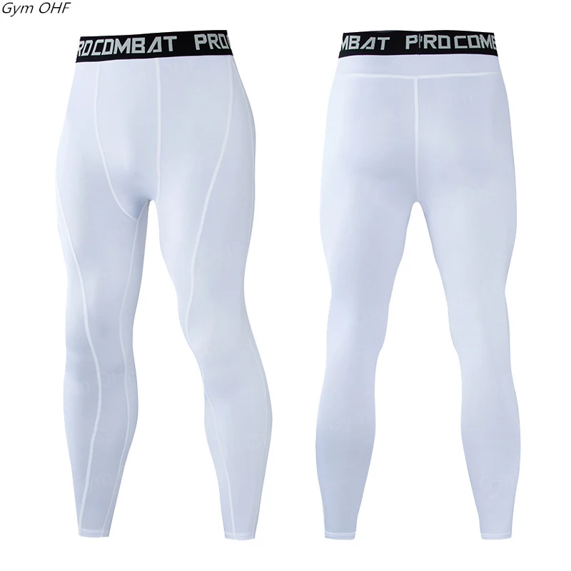 Rashguard Men's Compression Tight Pants Fitness Sport Running Leggings Men Anime Guts Gym Athletic Quick Dry Trousers Men