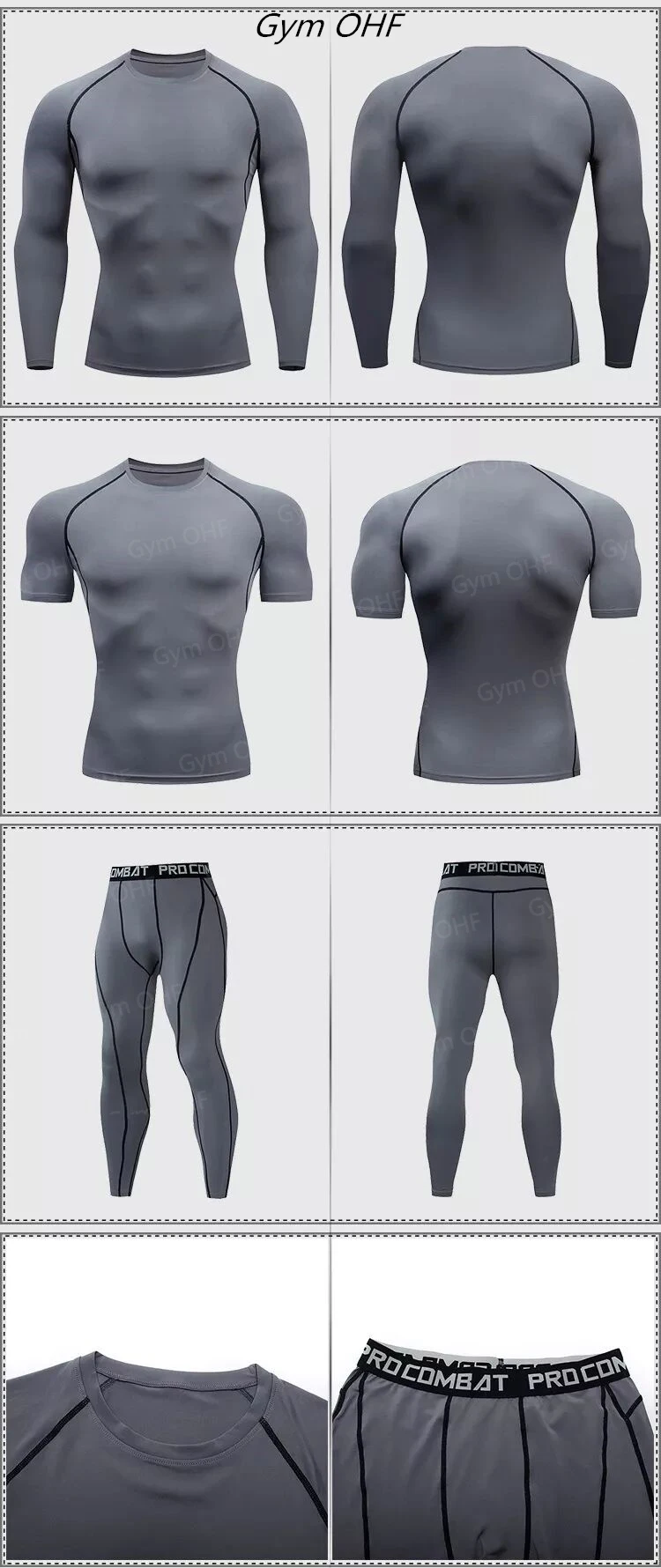 Rashguard Men's Compression Tight Pants Fitness Sport Running Leggings Men Anime Guts Gym Athletic Quick Dry Trousers Men