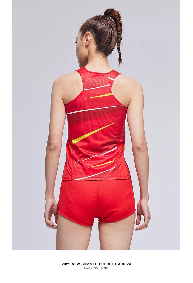 KELME track and field uniforms suits men and women custom made professional competition undershirt sports test sprint training