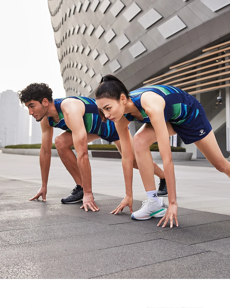 KELME track and field uniforms suits men and women custom made professional competition undershirt sports test sprint training