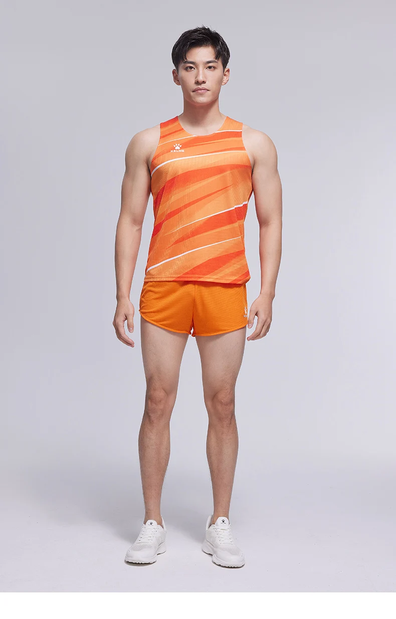 KELME track and field uniforms suits men and women custom made professional competition undershirt sports test sprint training