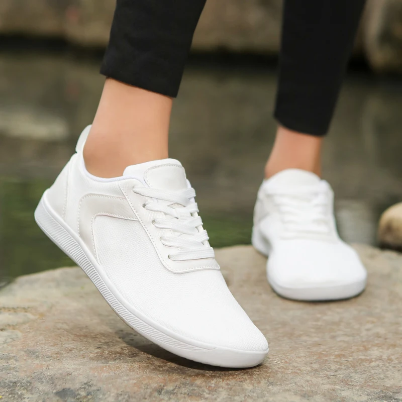Men's Minimalist Barefoot Sneakers Wide Fit Zero Drop Sole Optimal Relaxation Men's Cross Trainer Barefoot Shoes Wide Toe Box