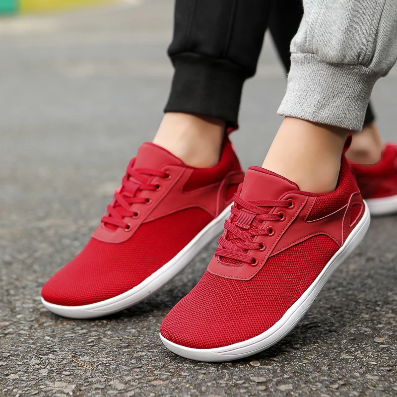 Men's Minimalist Barefoot Sneakers Wide Fit Zero Drop Sole Optimal Relaxation Men's Cross Trainer Barefoot Shoes Wide Toe Box