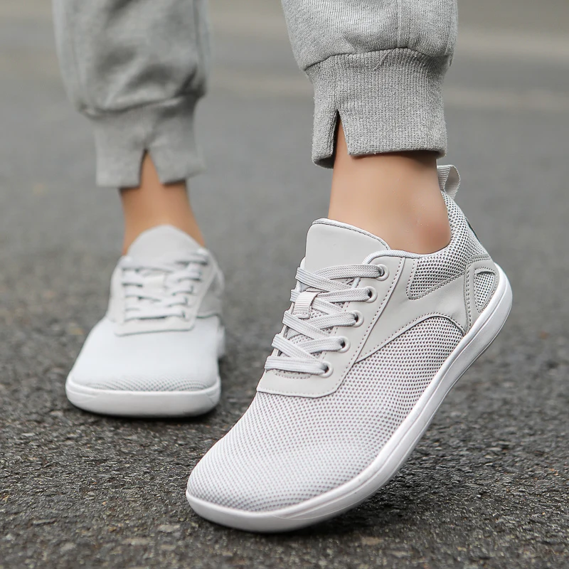 Men's Minimalist Barefoot Sneakers Wide Fit Zero Drop Sole Optimal Relaxation Men's Cross Trainer Barefoot Shoes Wide Toe Box