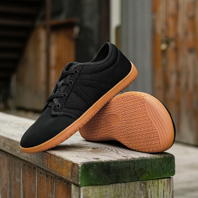 Men's Minimalist Barefoot Sneakers Wide Fit Zero Drop Sole Optimal Relaxation Men's Cross Trainer Barefoot Shoes Wide Toe Box