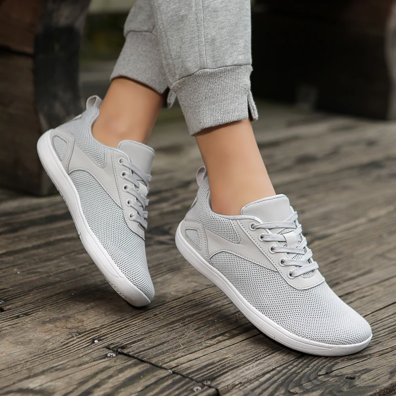 Men's Minimalist Barefoot Sneakers Wide Fit Zero Drop Sole Optimal Relaxation Men's Cross Trainer Barefoot Shoes Wide Toe Box