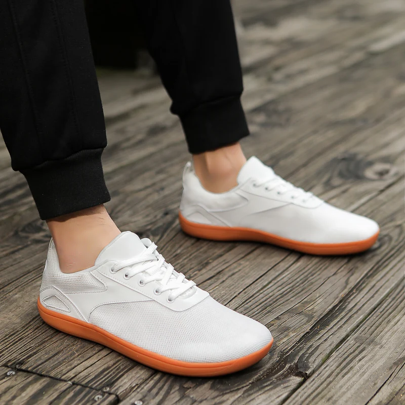 Men's Minimalist Barefoot Sneakers Wide Fit Zero Drop Sole Optimal Relaxation Men's Cross Trainer Barefoot Shoes Wide Toe Box