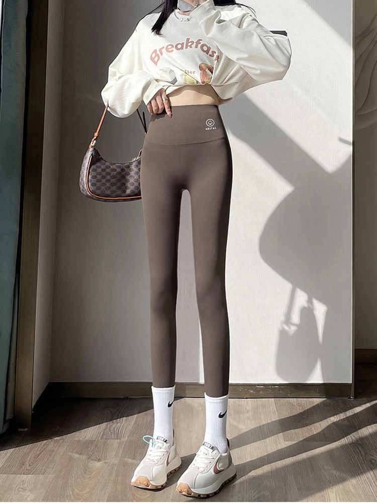 2024 Spring New Seamless Shark Leggings Women Multicolor Thin High Waist Summer Sports Running Fitness Leggings