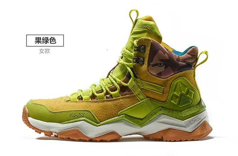 RAX Men Hiking Shoes Mid-top Waterproof Outdoor Sneaker Men Leather Trekking Boots Trail Camping Climbing Hunting Sneakers Women