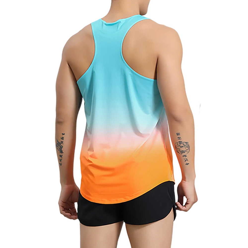 Men Run Vest Tank Top Speed Fitness Running Shirt Sleeveless Singlet