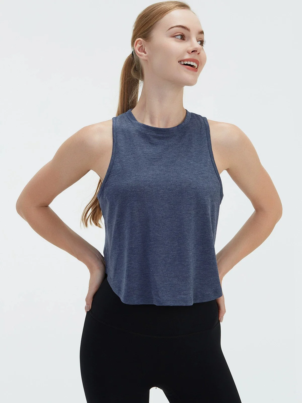 Summer Sexy Crop Top Sport Fitness Yoga Tank Top for Women Quick Dry Solid Color Running Top Gym Workout Sport Shirt S-XXL