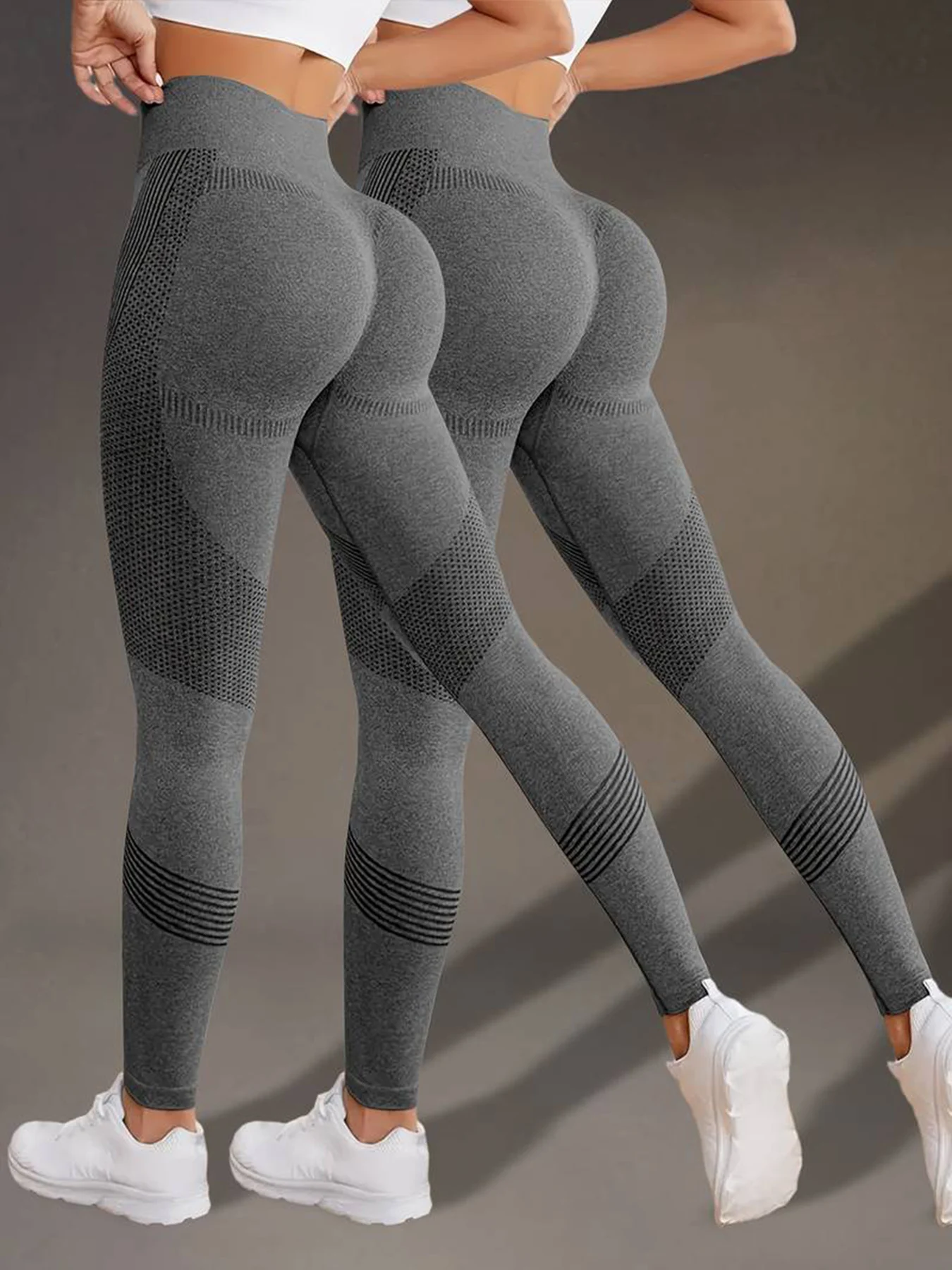 CZGUKE Women's 1-2pcs Hip Lift Yoga Tight Pants High Waist Outdoor Exercise Running Push Up Abdominal Breathable Hp Lift Pants