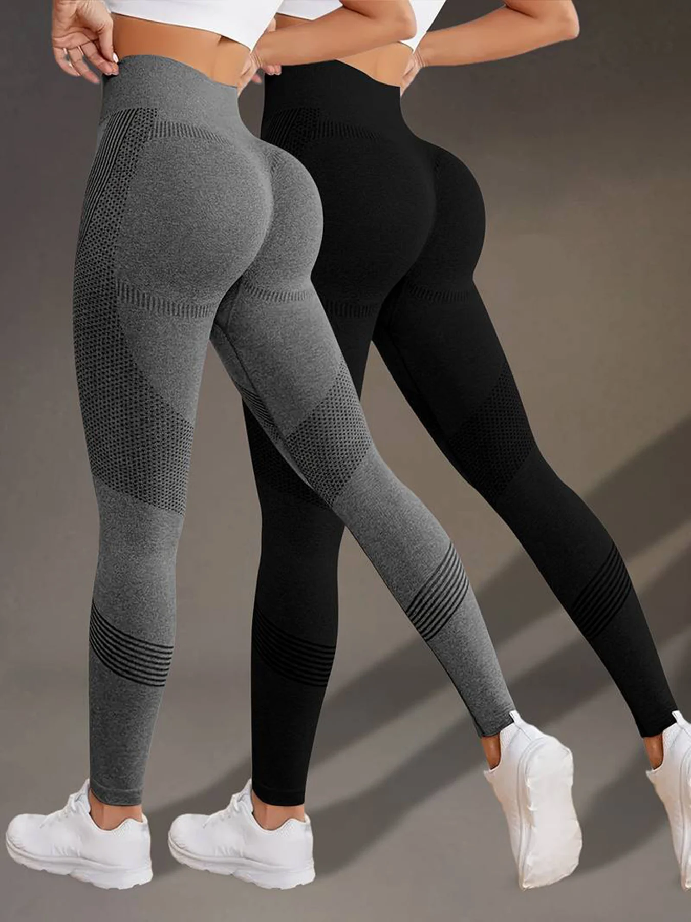 CZGUKE Women's 1-2pcs Hip Lift Yoga Tight Pants High Waist Outdoor Exercise Running Push Up Abdominal Breathable Hp Lift Pants
