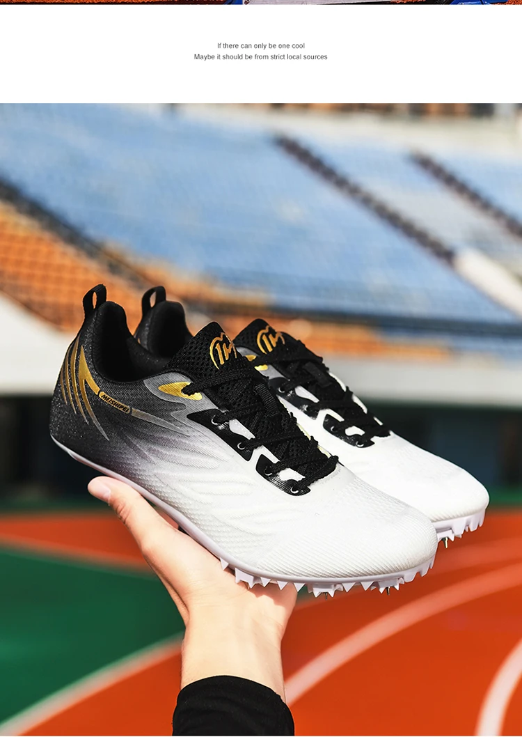 Men Women Track Field Events Cleats Sprint Shoes Athlete Short Spikes Running Sneakers Training Racing Sport Shoes Size 34-44