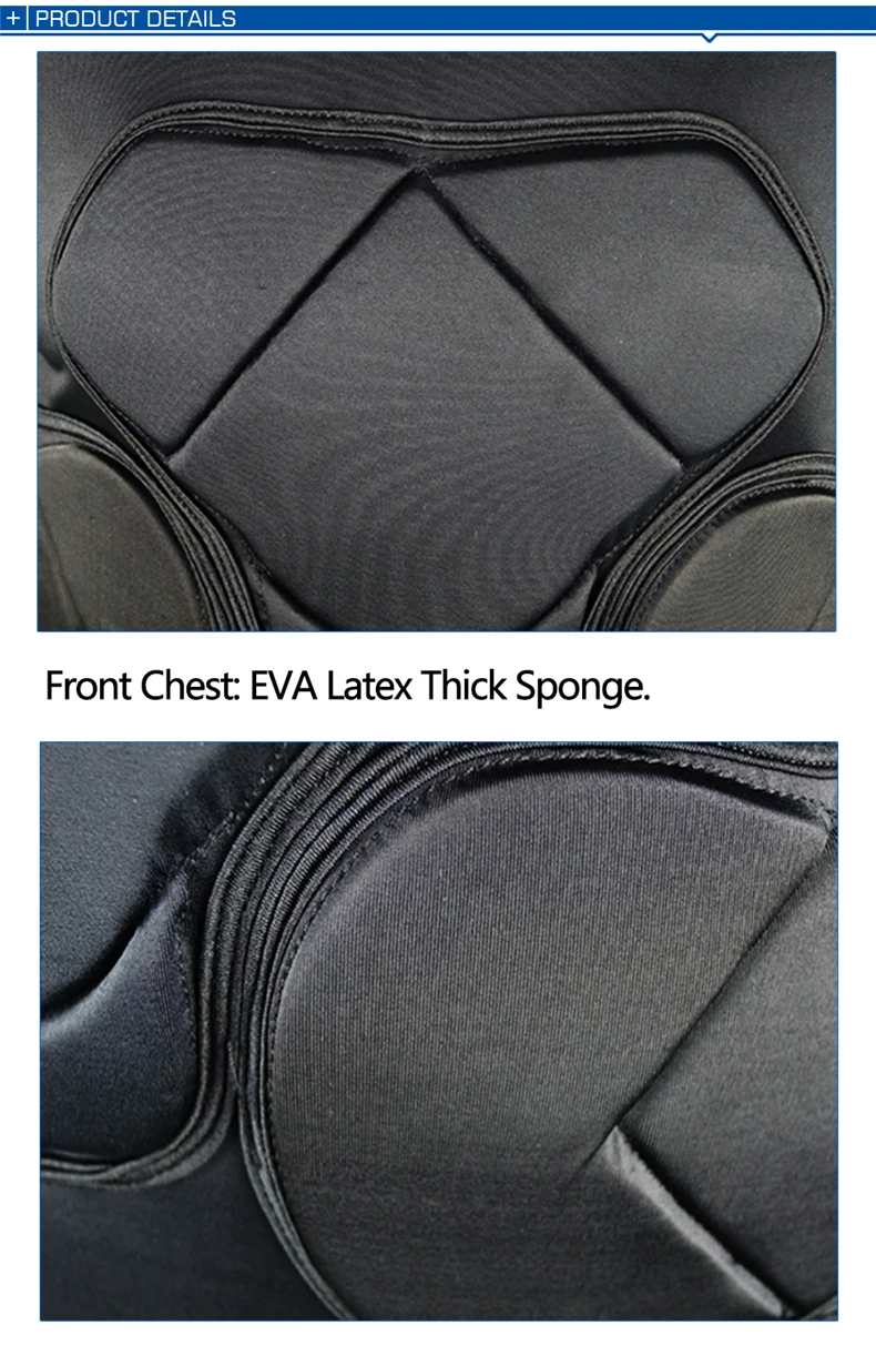 Professional Rugby Football Soccer Goalkeeper Jerseys Armor Uniforms Shirts Jackets Thicken EVA Sponge Elbow Chest Protector
