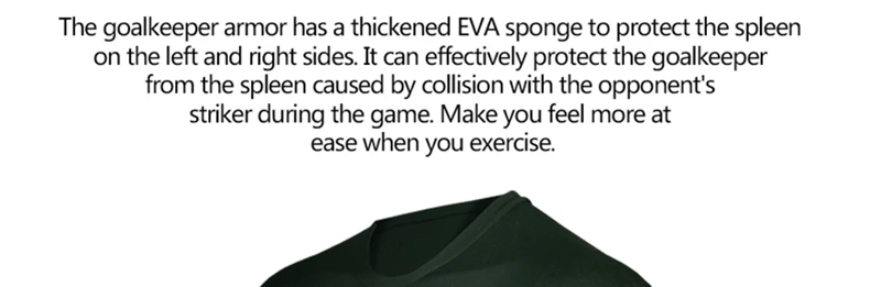Professional Rugby Football Soccer Goalkeeper Jerseys Armor Uniforms Shirts Jackets Thicken EVA Sponge Elbow Chest Protector