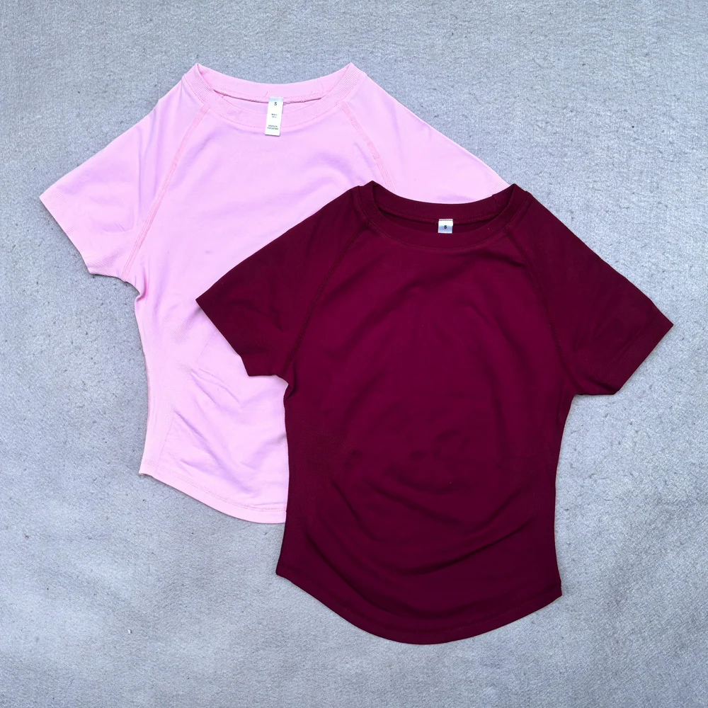 Df Impact Short Sleeve Top Women Workout Top Gym Crop Top Light Weight Yoga Shirt Longline Sports T Shirts Fitness Activewear