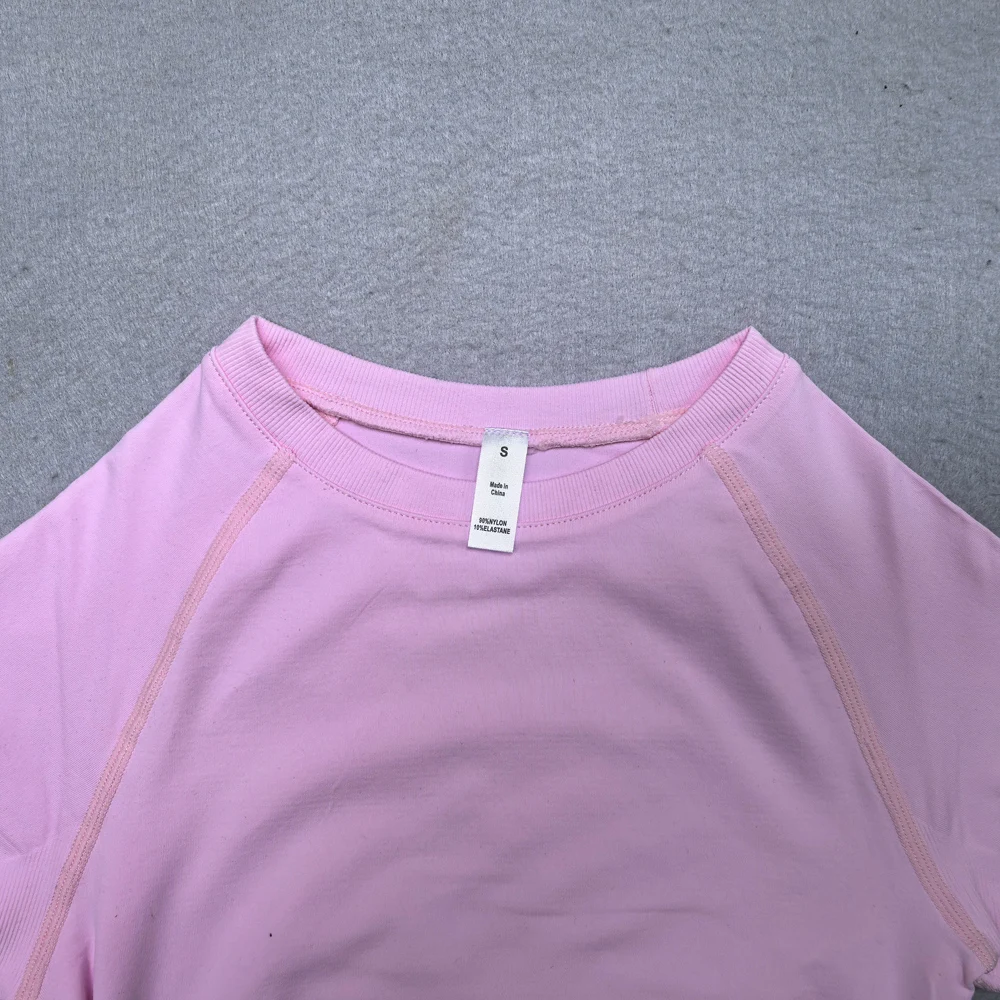 Df Impact Short Sleeve Top Women Workout Top Gym Crop Top Light Weight Yoga Shirt Longline Sports T Shirts Fitness Activewear